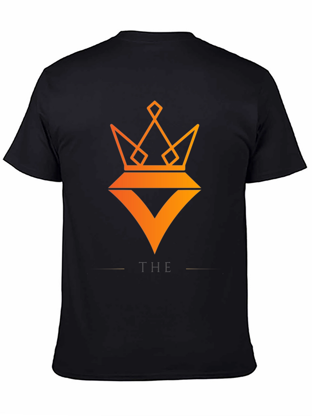 Modern Crown Graphic Black T-Shirt