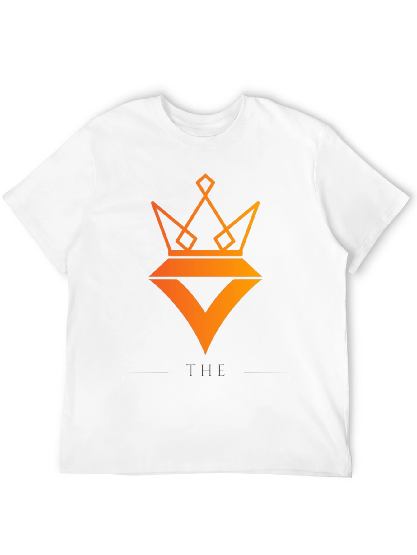 Modern Crown Graphic Black T-Shirt