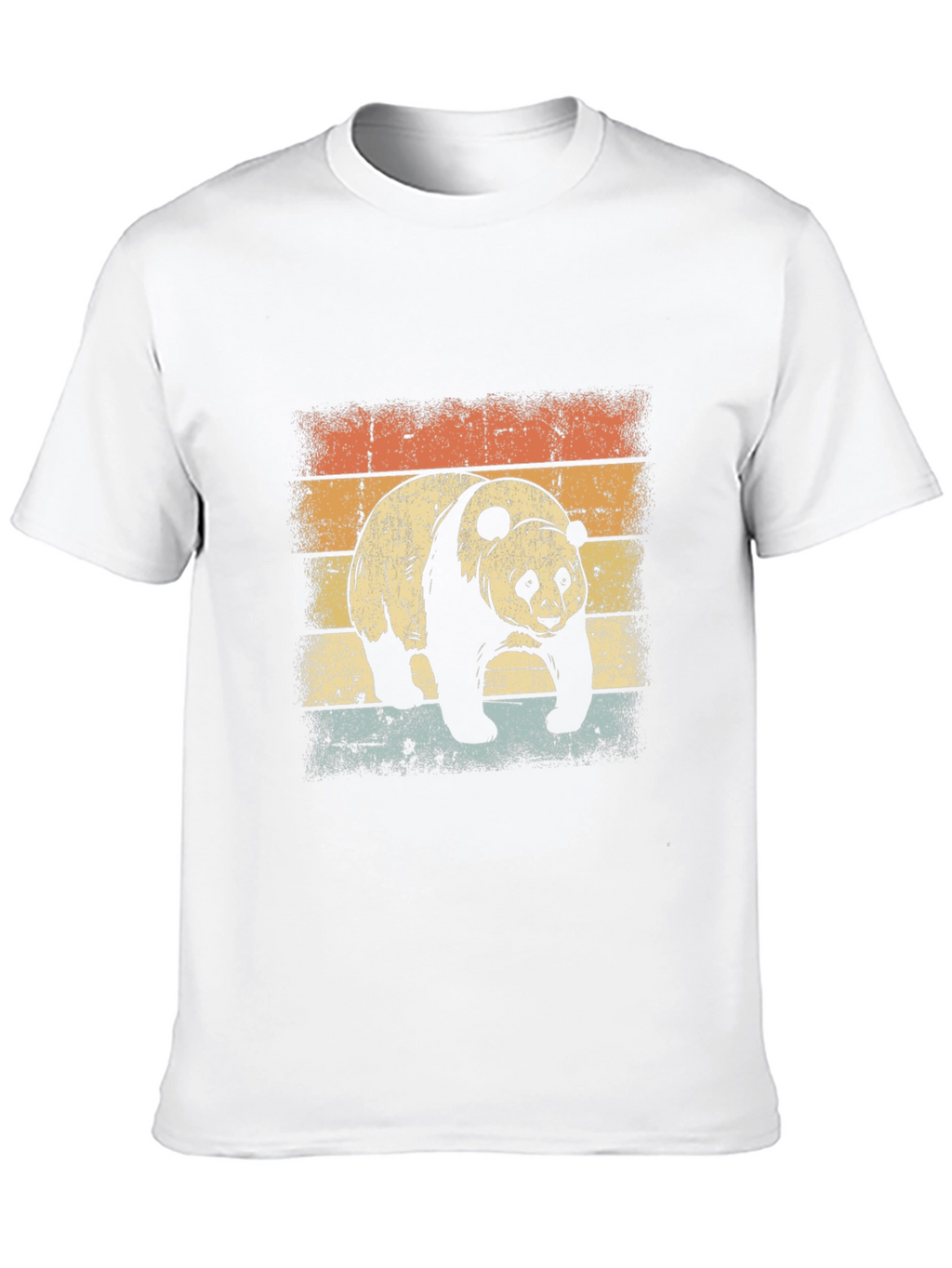 Retro Panda Graphic T-Shirt - Black