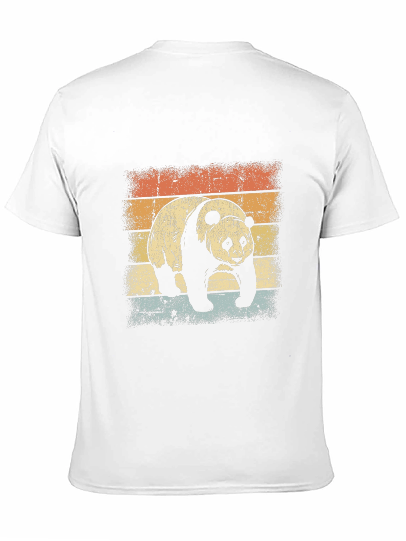 Retro Panda Graphic T-Shirt - Black