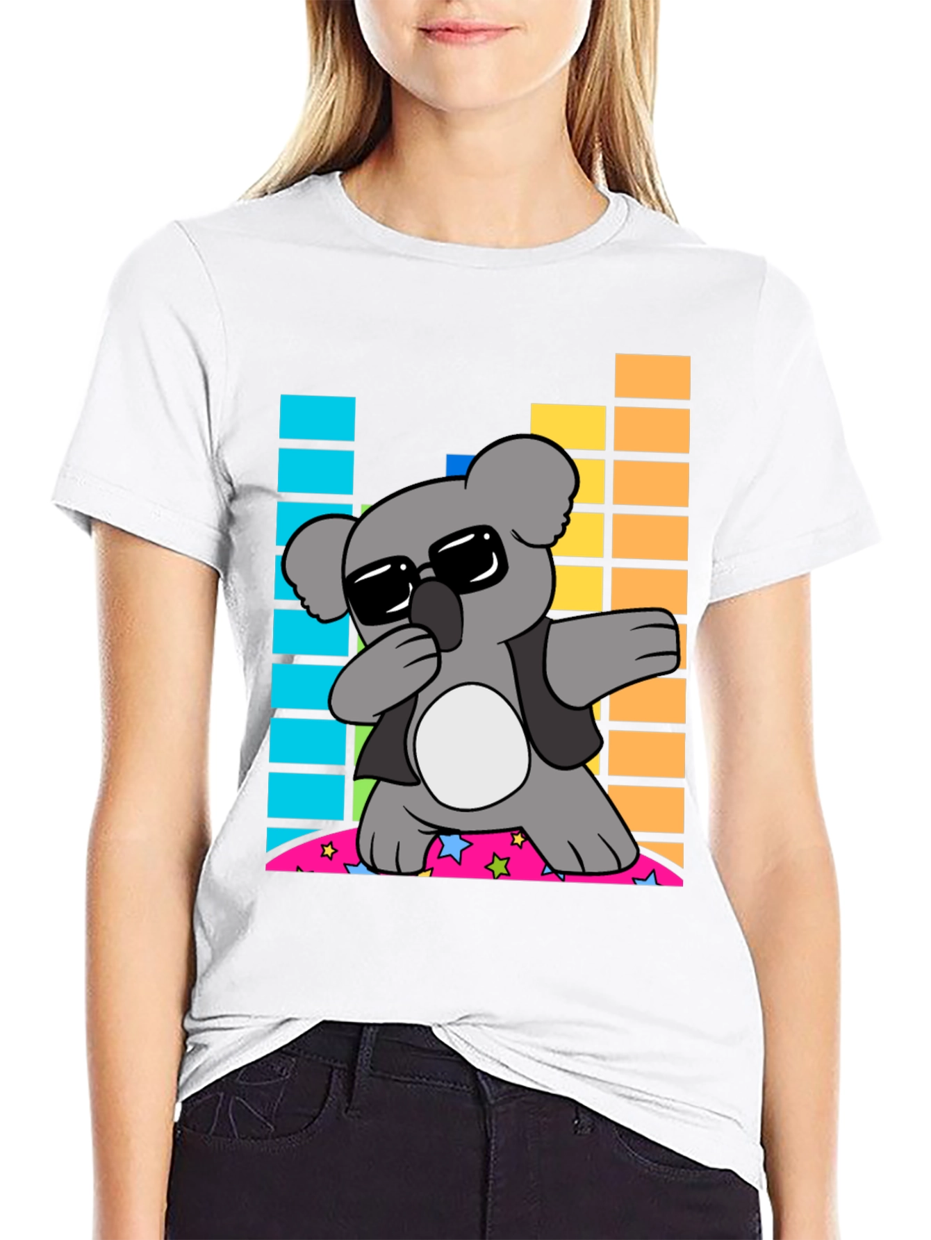 Dabbing Koala Graphic Tee - Cool Cartoon Animal Shirt