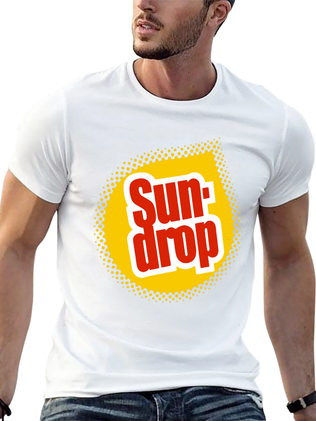Sun Drop Logo Black T-Shirt Retro Soda Tee