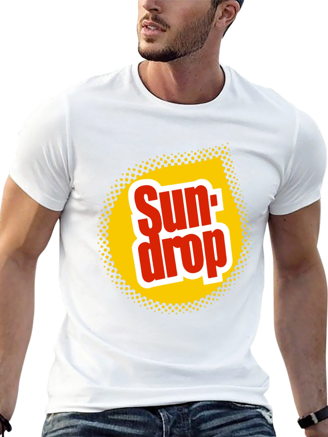 Sun Drop Logo Black T-Shirt Retro Soda Tee