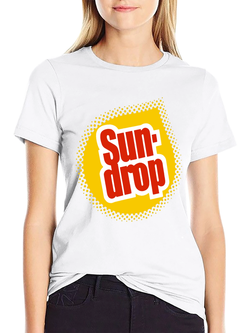 Sun Drop Logo Black T-Shirt Retro Soda Tee