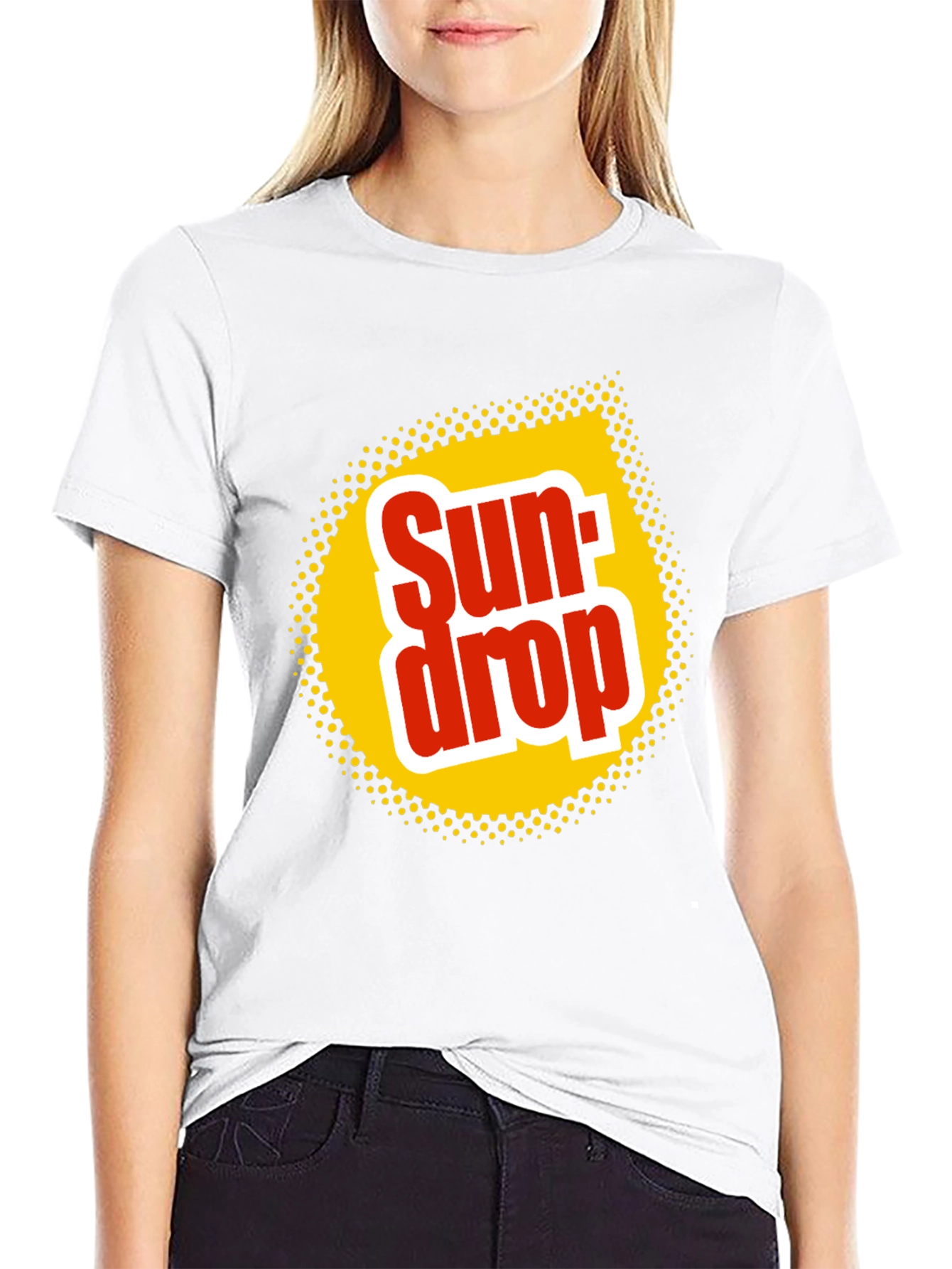 Sun Drop Logo Black T-Shirt Retro Soda Tee