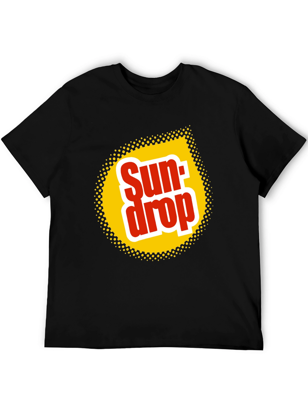 Sun Drop Logo Black T-Shirt Retro Soda Tee