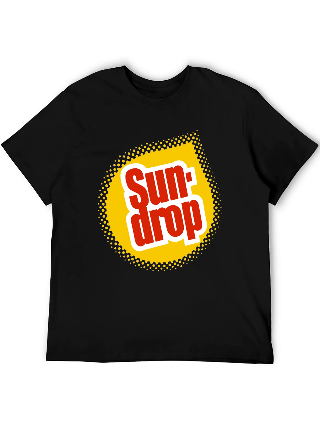 Sun Drop Logo Black T-Shirt Retro Soda Tee