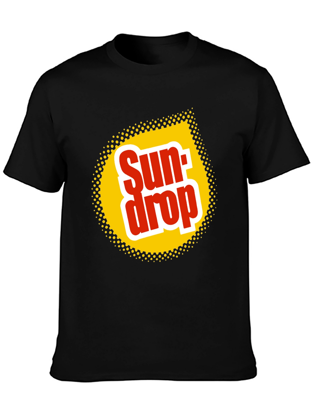 Sun Drop Logo Black T-Shirt Retro Soda Tee