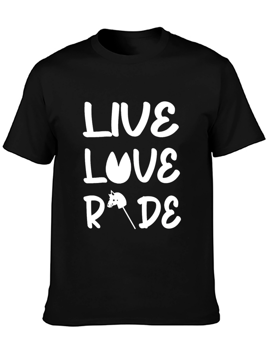 Live Love Ride Black Graphic Tee