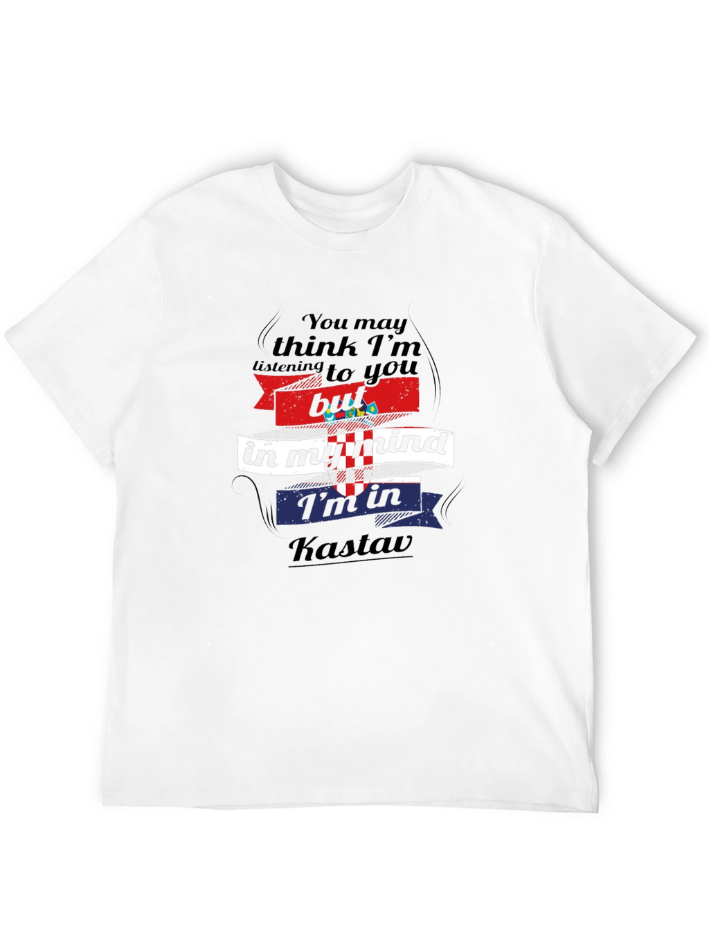 Kastav Mind T-Shirt: Croatian Pride Comfortable Black Tee