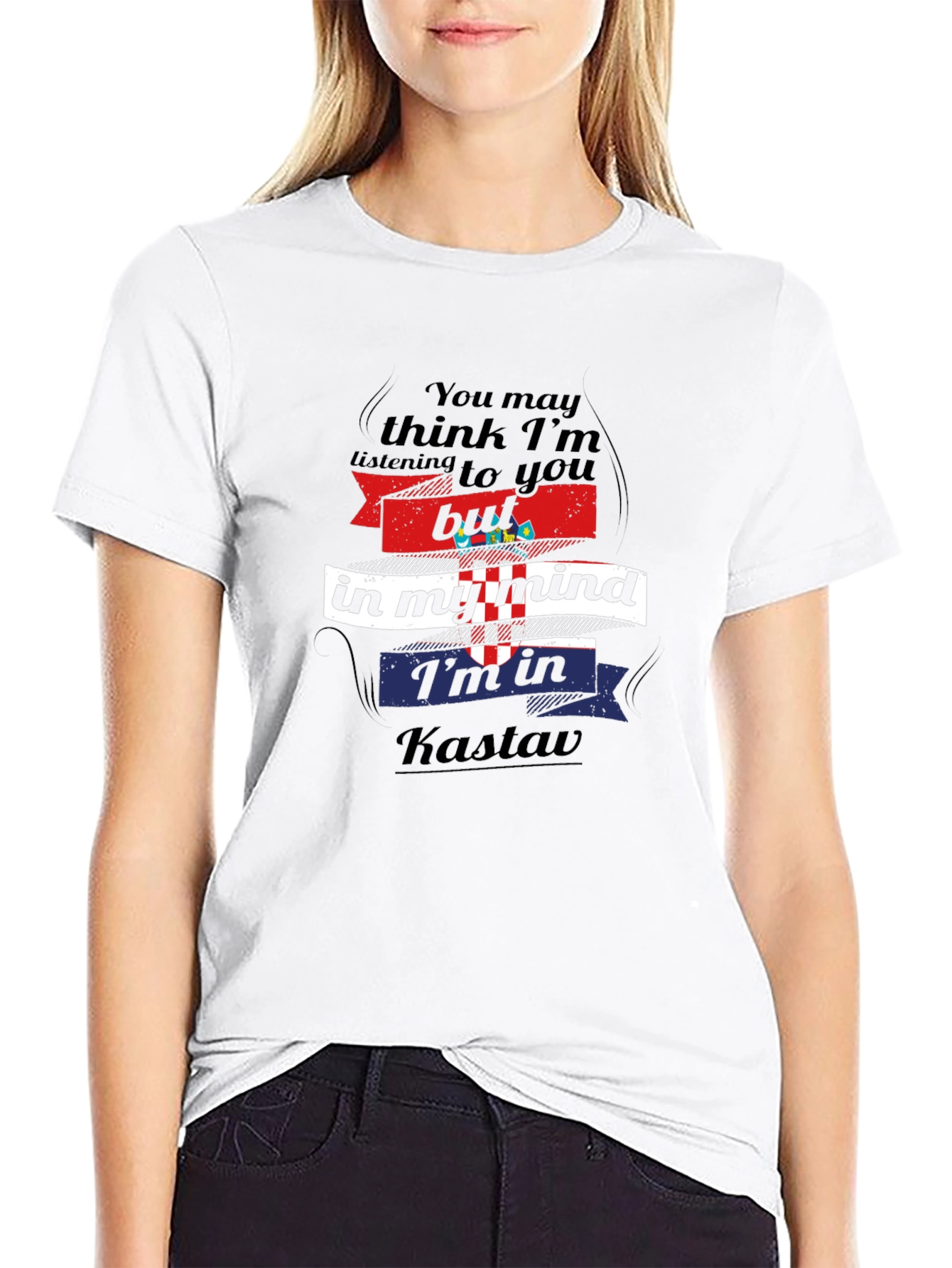 Kastav Mind T-Shirt: Croatian Pride Comfortable Black Tee