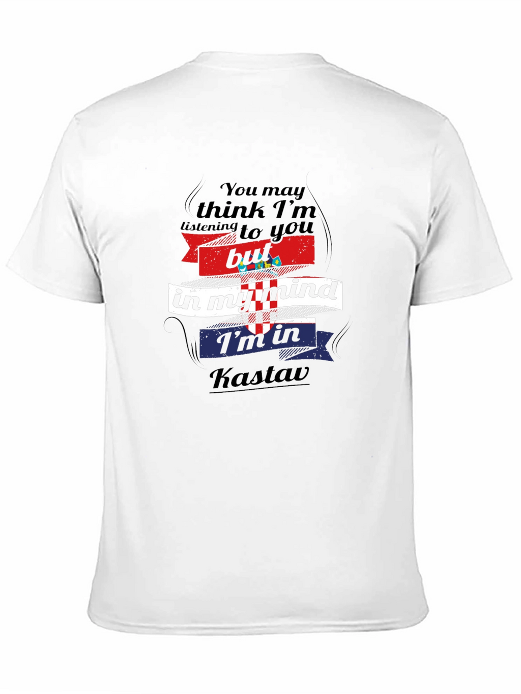 Kastav Mind T-Shirt: Croatian Pride Comfortable Black Tee