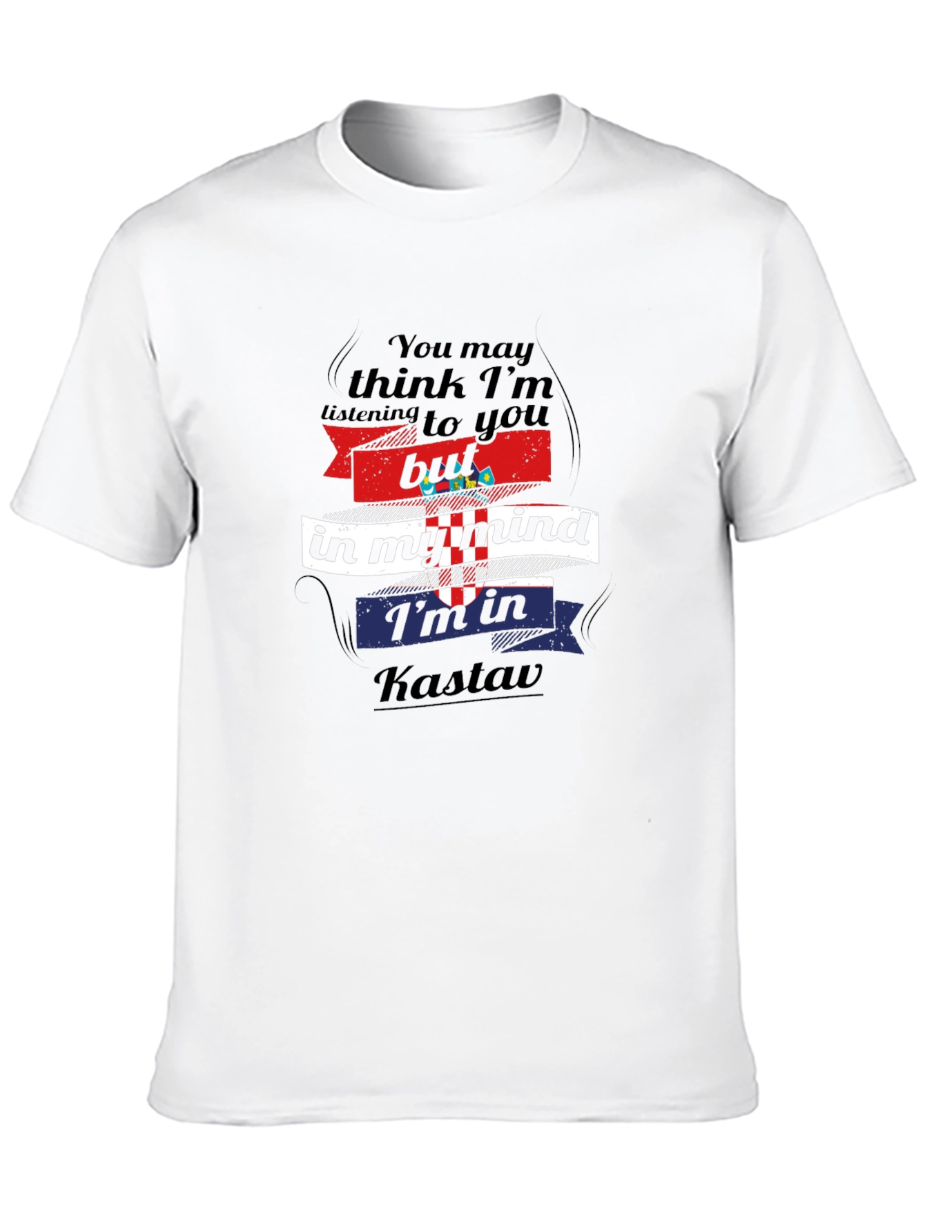 Kastav Mind T-Shirt: Croatian Pride Comfortable Black Tee