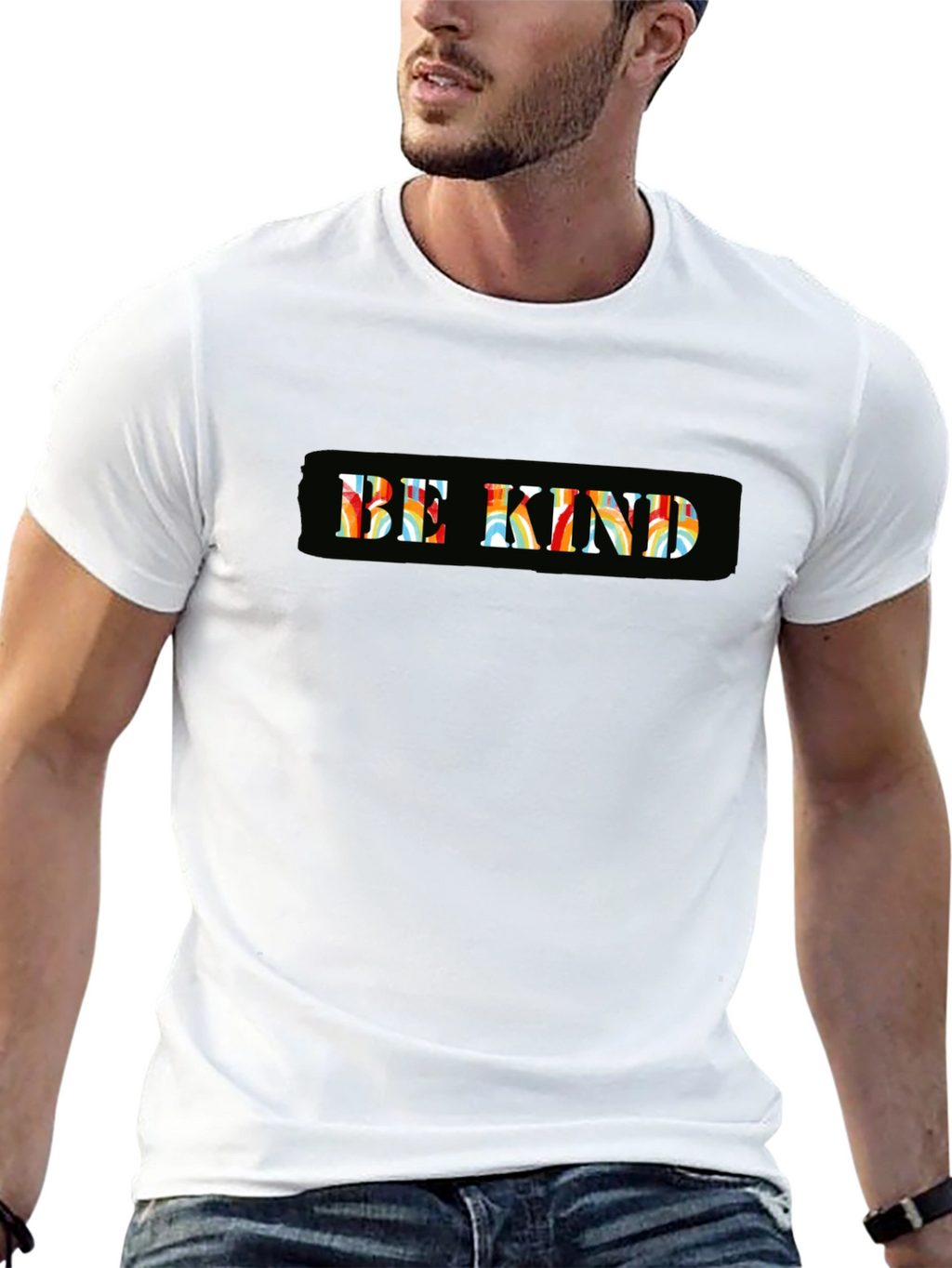 Be Kind Graphic Tee - Soft Cotton Black T-Shirt