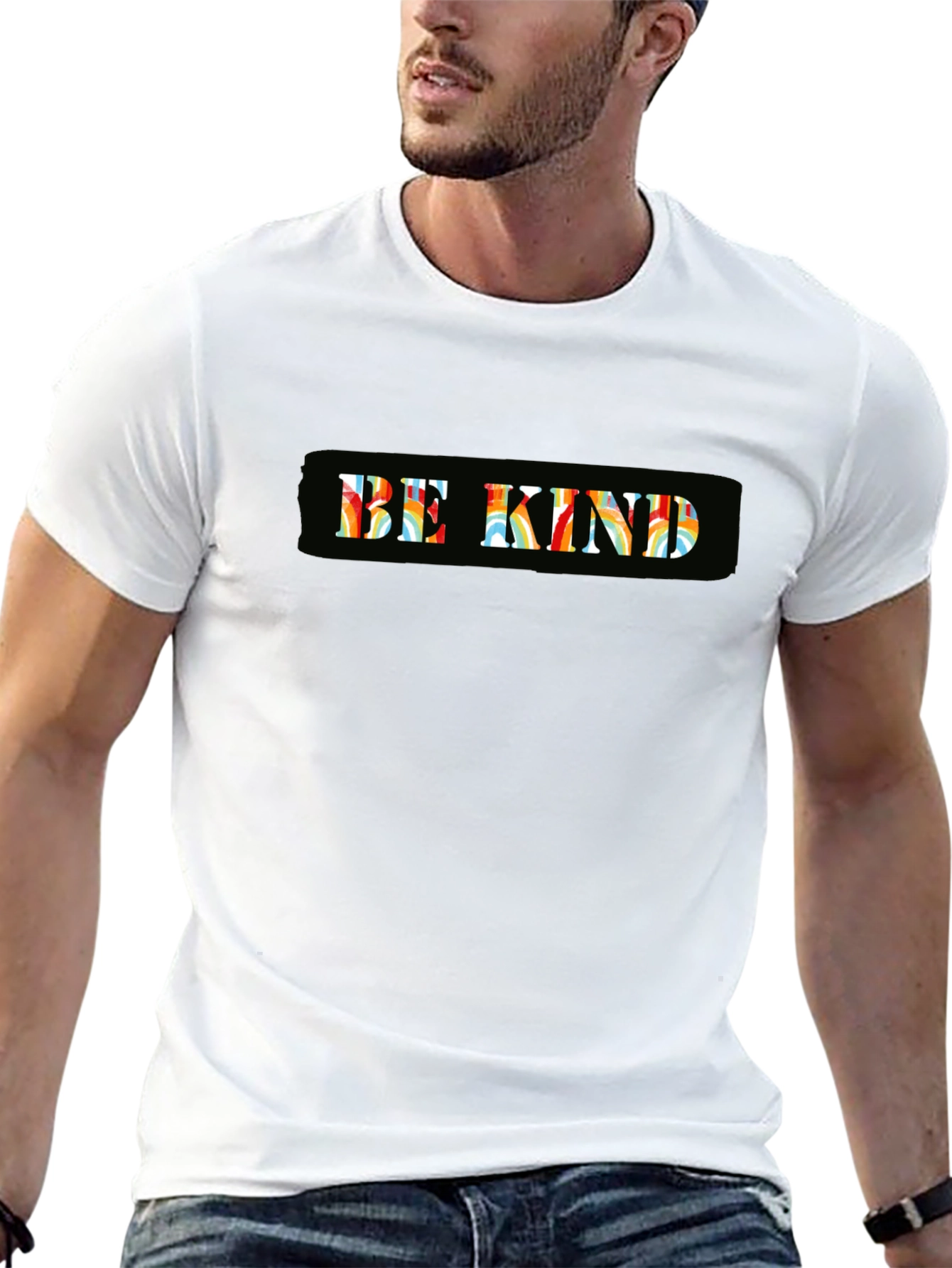 Be Kind Graphic Tee - Soft Cotton Black T-Shirt
