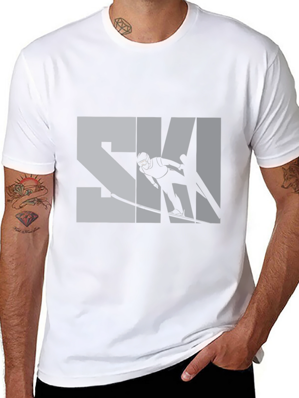 Stylish Skiing T-Shirt - Sporty Design