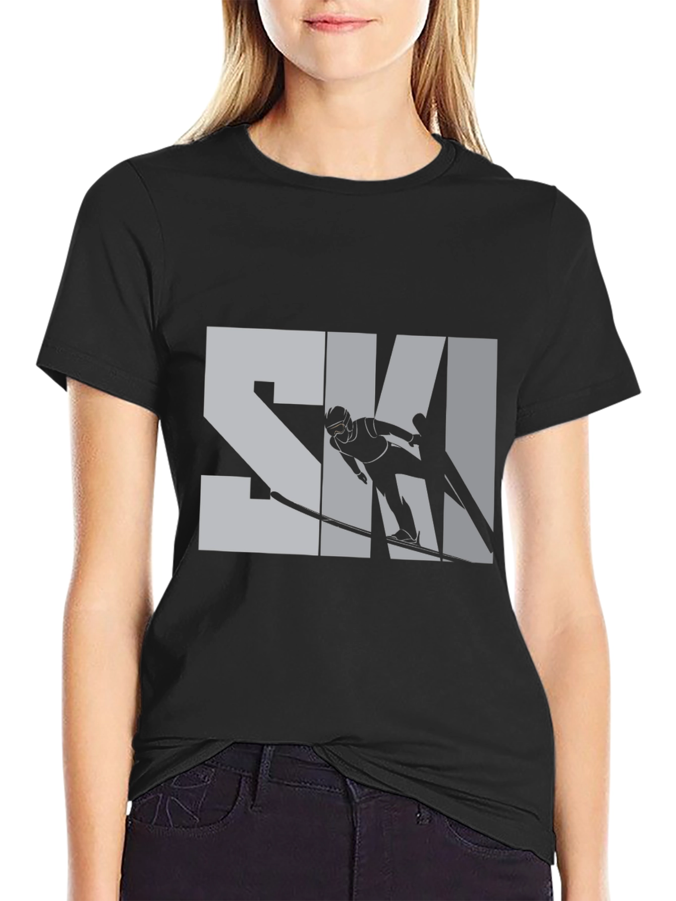 Stylish Skiing T-Shirt - Sporty Design