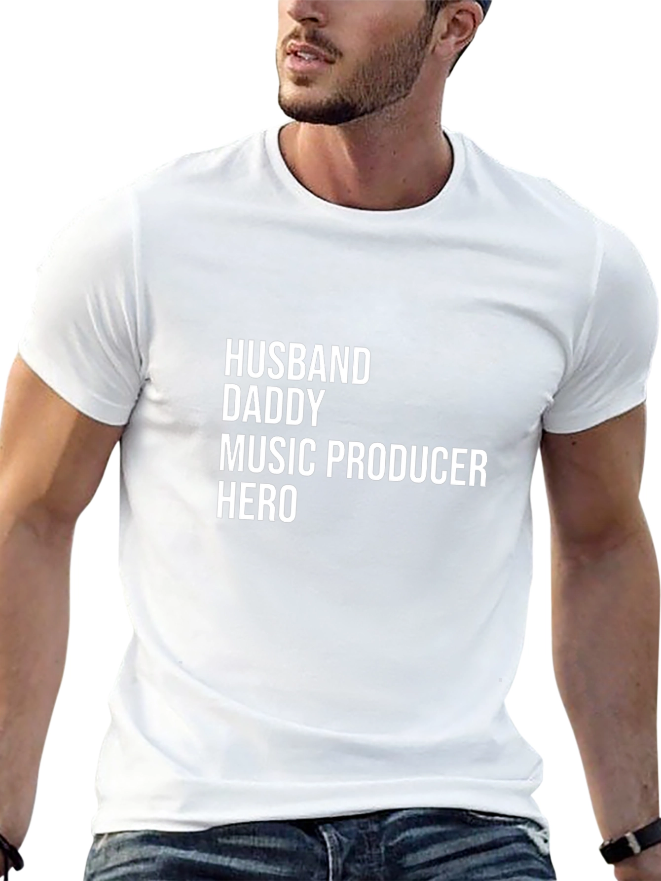 Husband Daddy Music Producer Hero T-Shirt