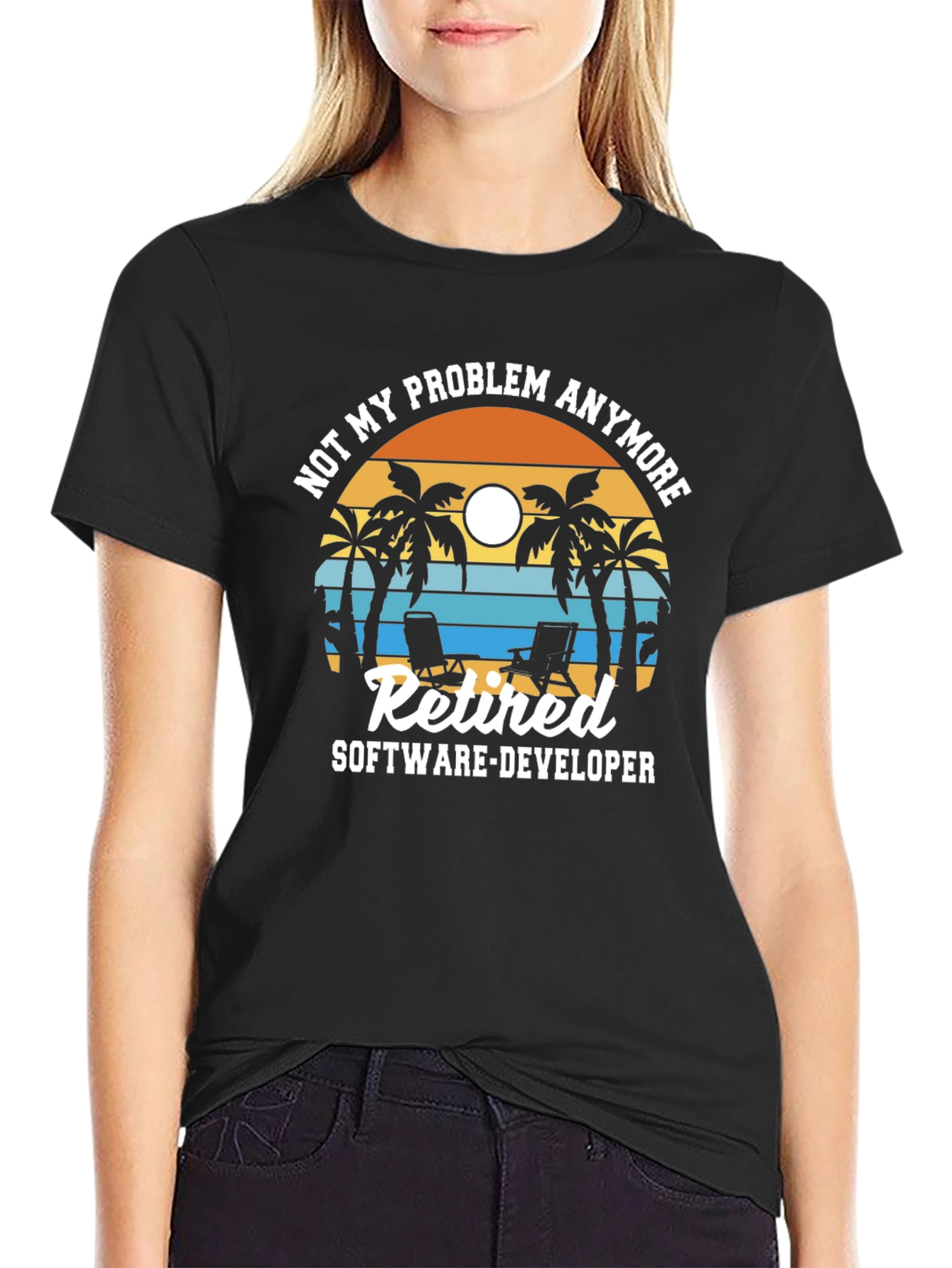 Retired Software Developer T-Shirt: Not My Problem Anymore!