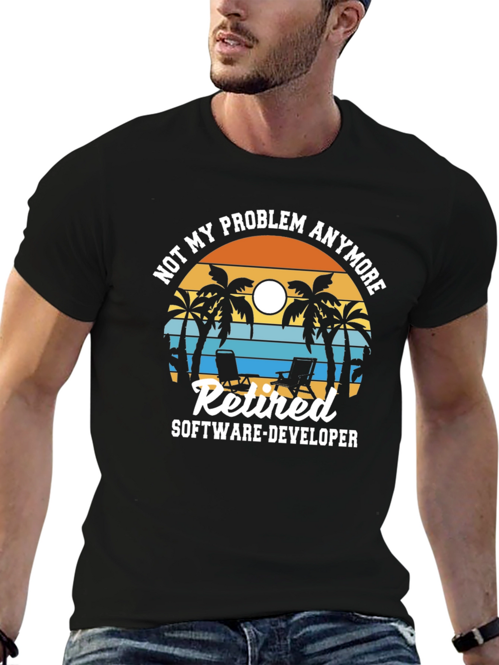 Retired Software Developer T-Shirt: Not My Problem Anymore!