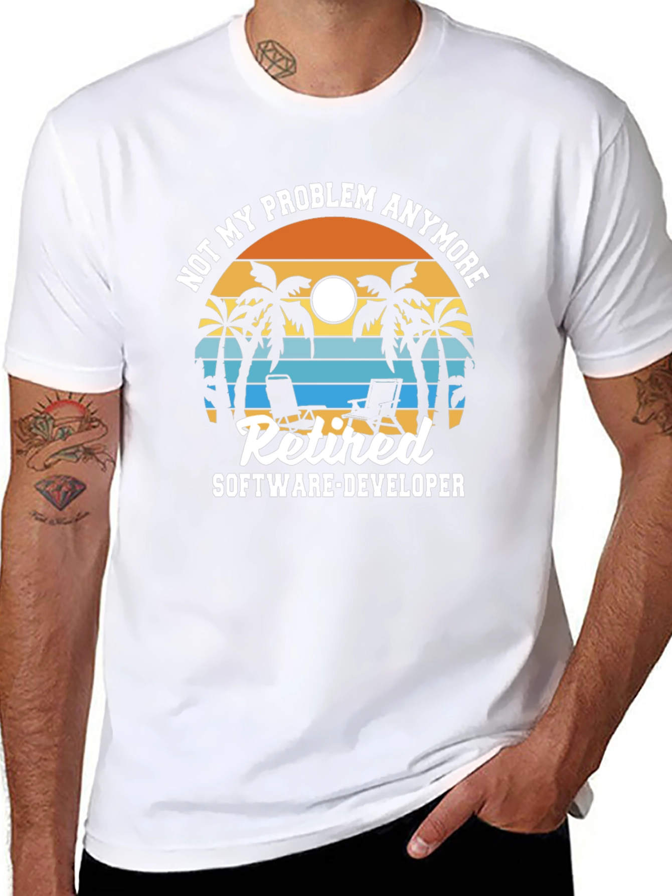 Retired Software Developer T-Shirt: Not My Problem Anymore!