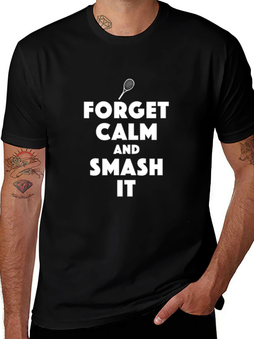 Forget Calm Tennis Smash T-Shirt
