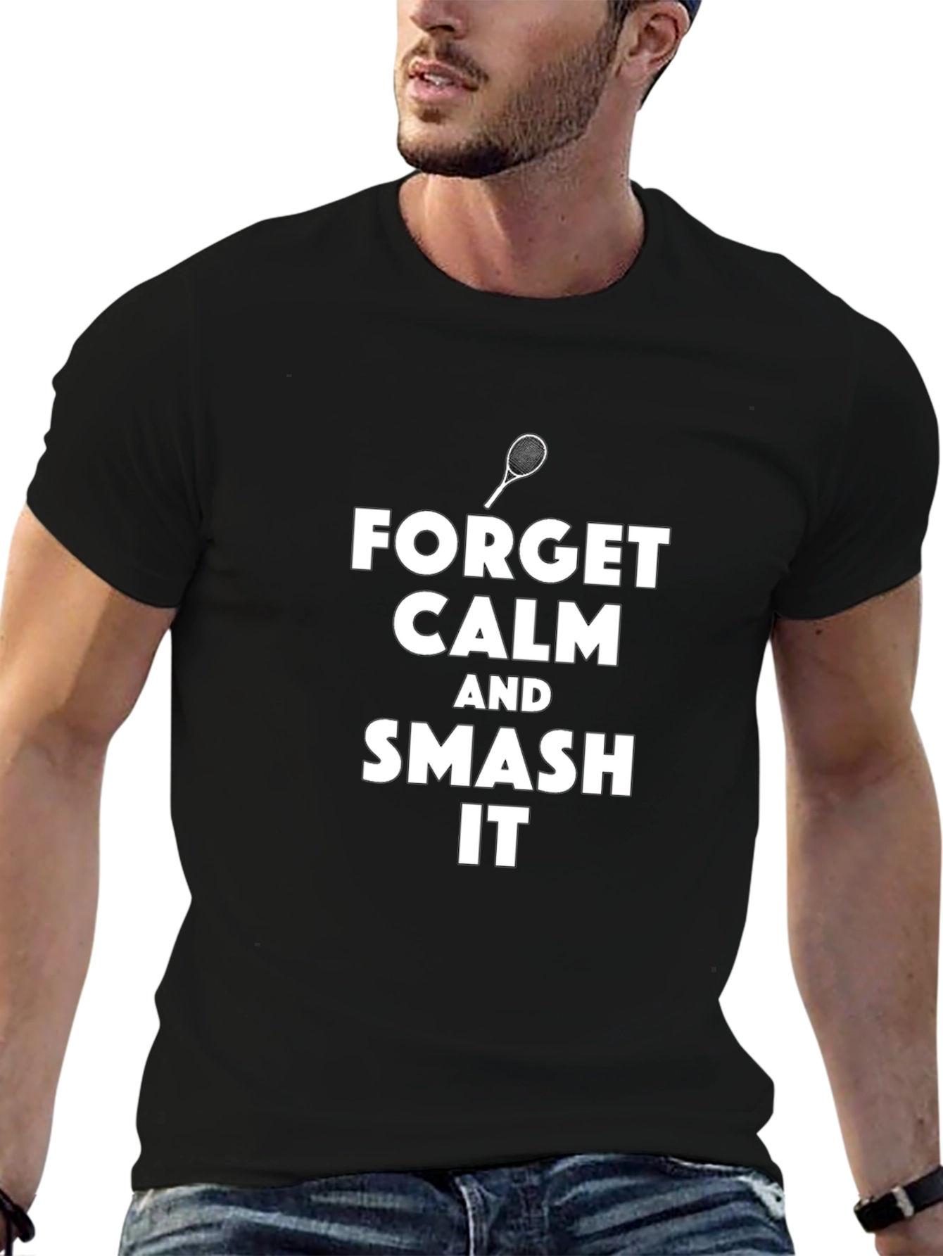 Forget Calm Tennis Smash T-Shirt