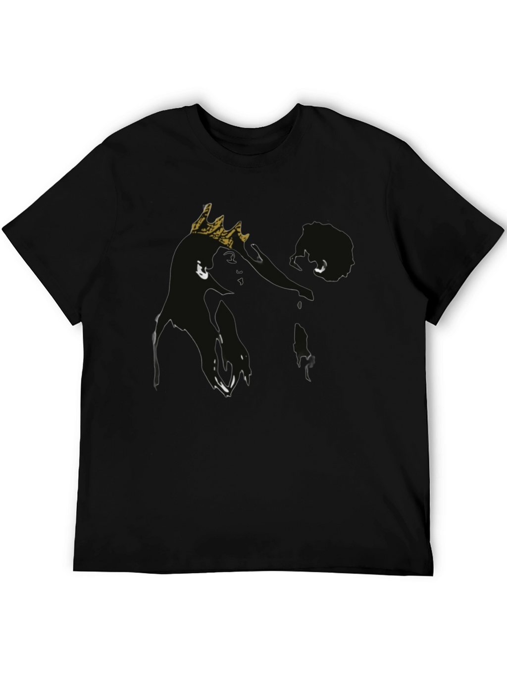 King Graphic Tee - Black Cotton T-Shirt