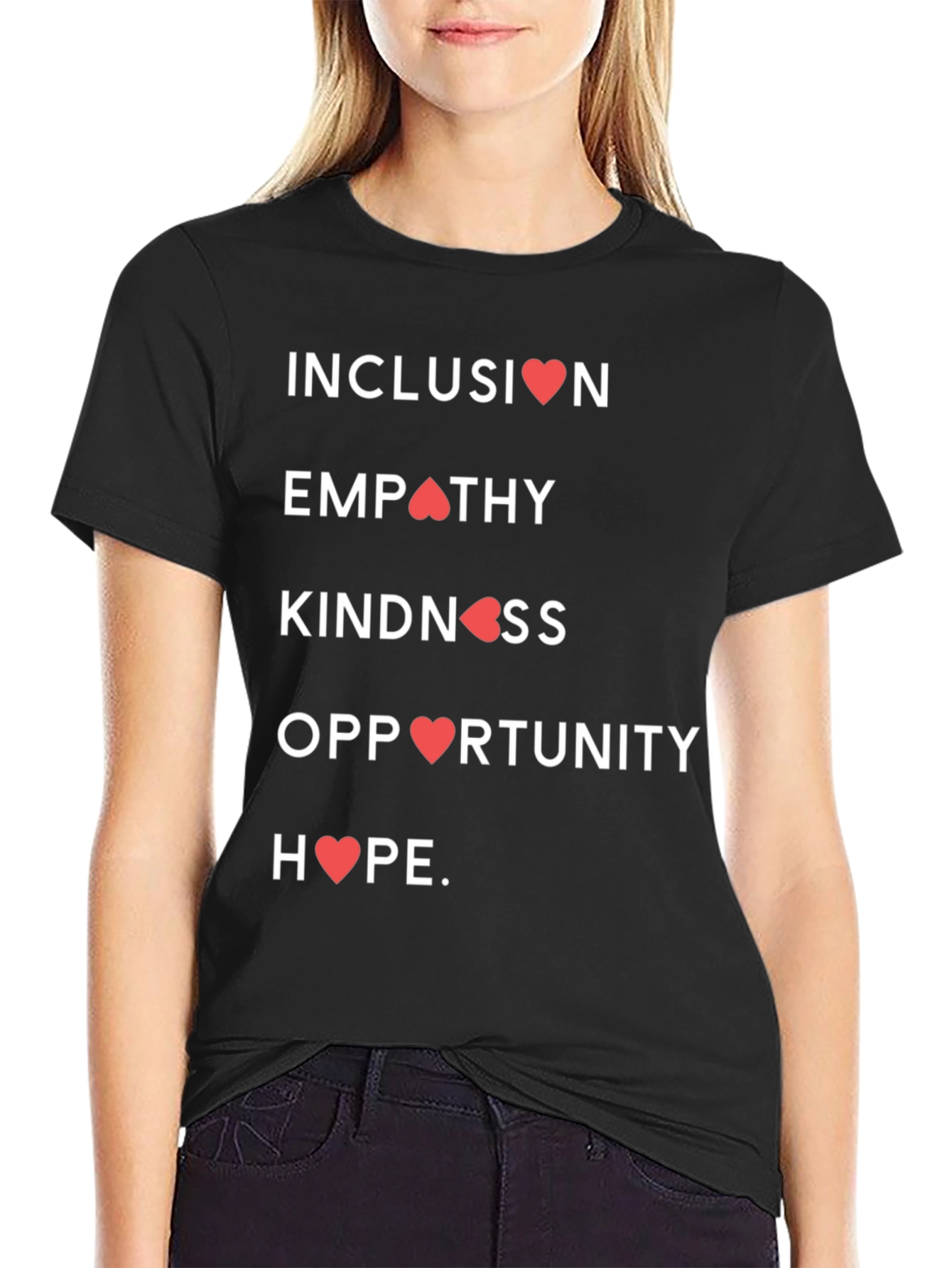Inclusion Empathy Kindness Hope Graphic T-Shirt