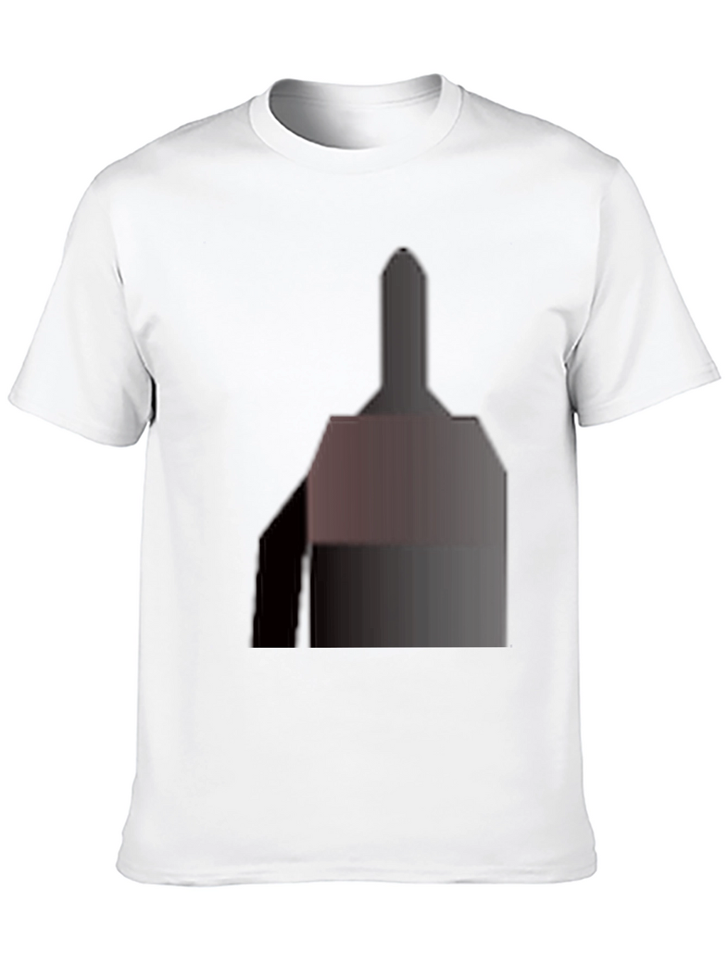 Classic Black Tee with Abstract Geometric Design