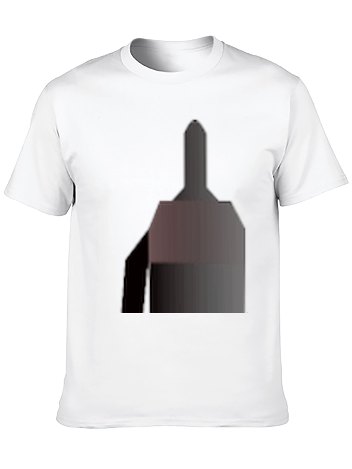 Classic Black Tee with Abstract Geometric Design