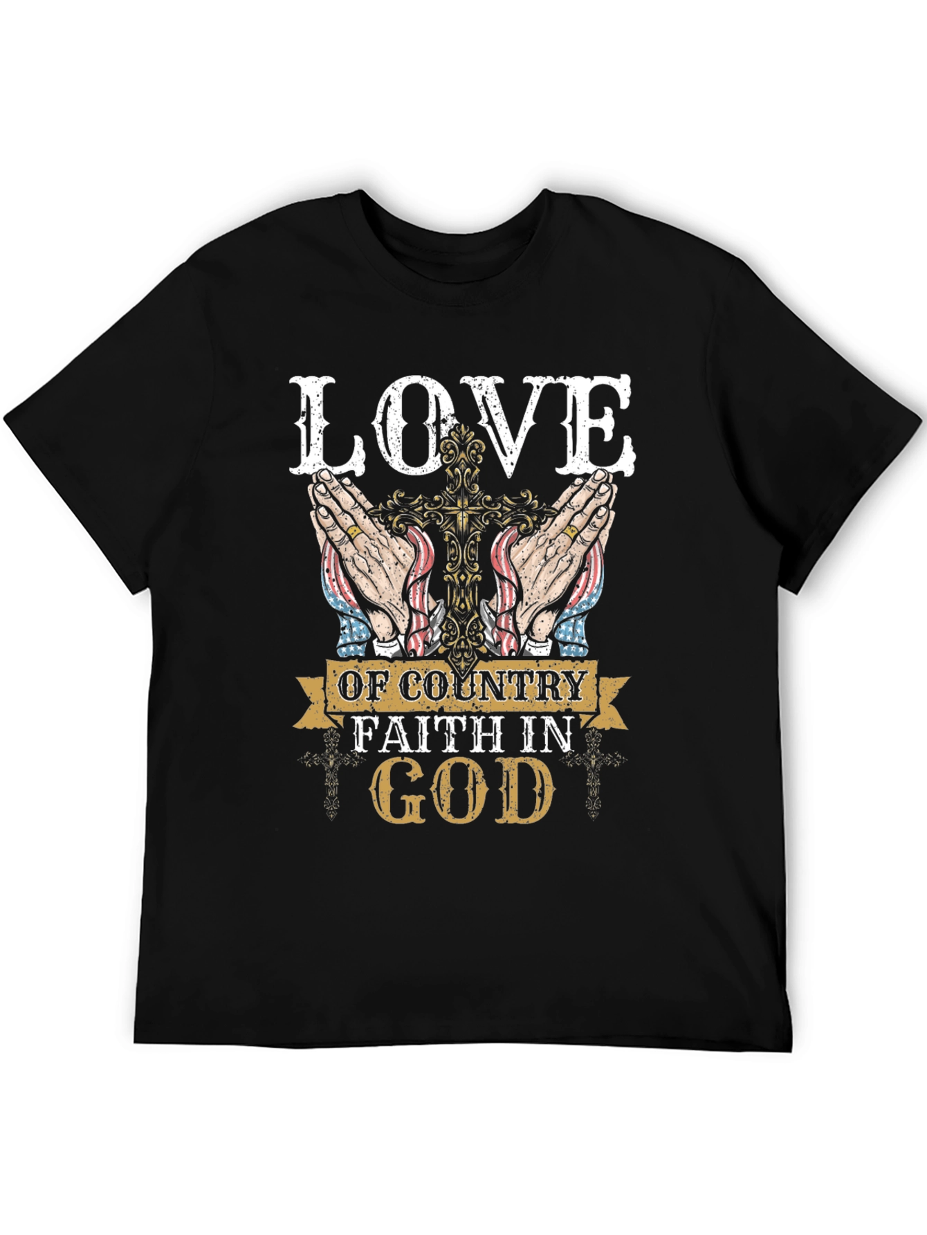 Love of Country Faith in God Graphic T-Shirt