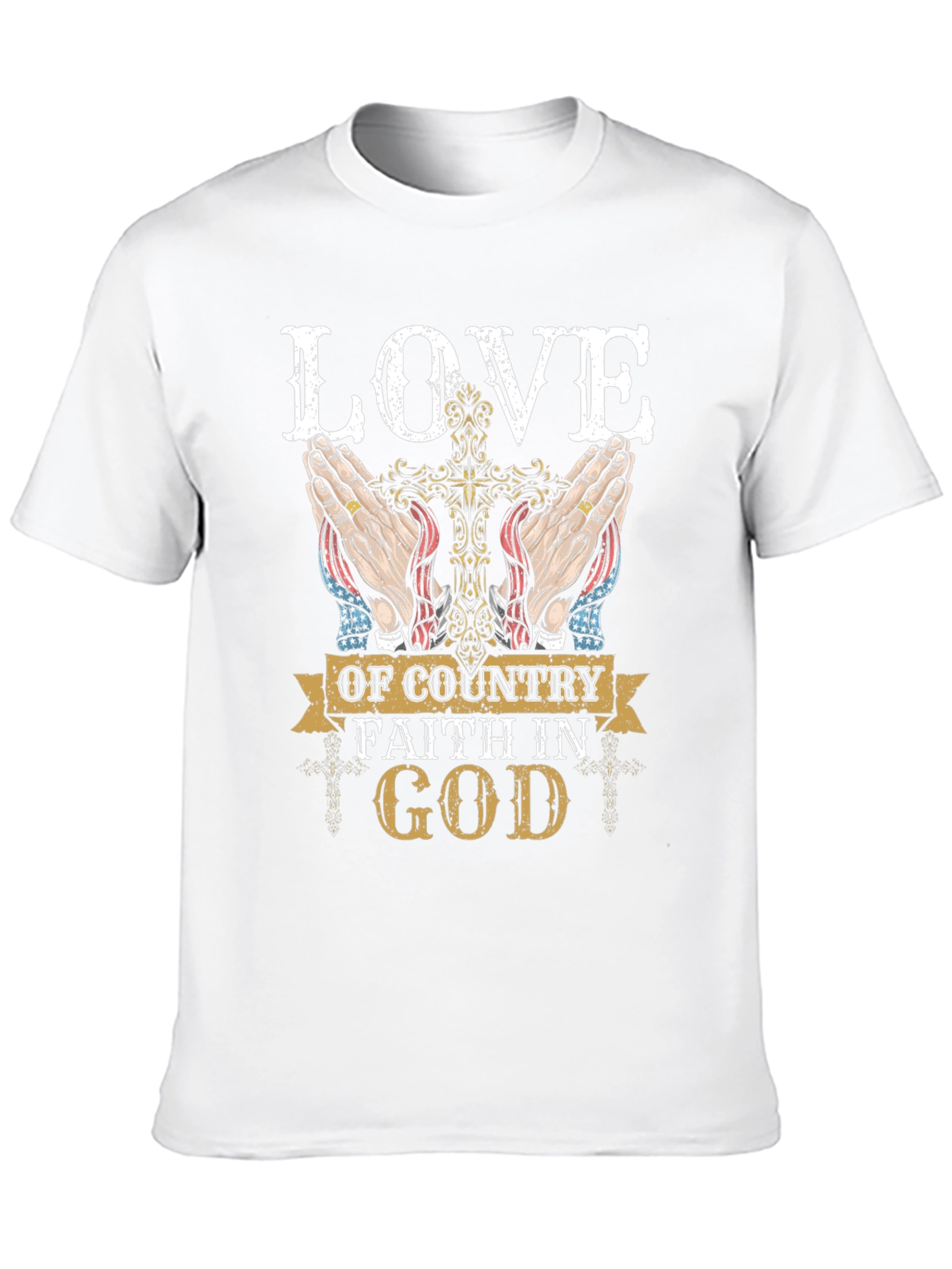 Love of Country Faith in God Graphic T-Shirt