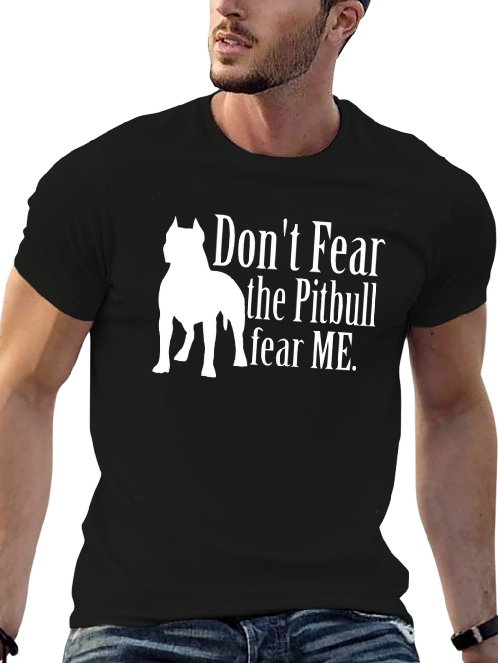 Dont Fear the Pitbull Graphic T-Shirt