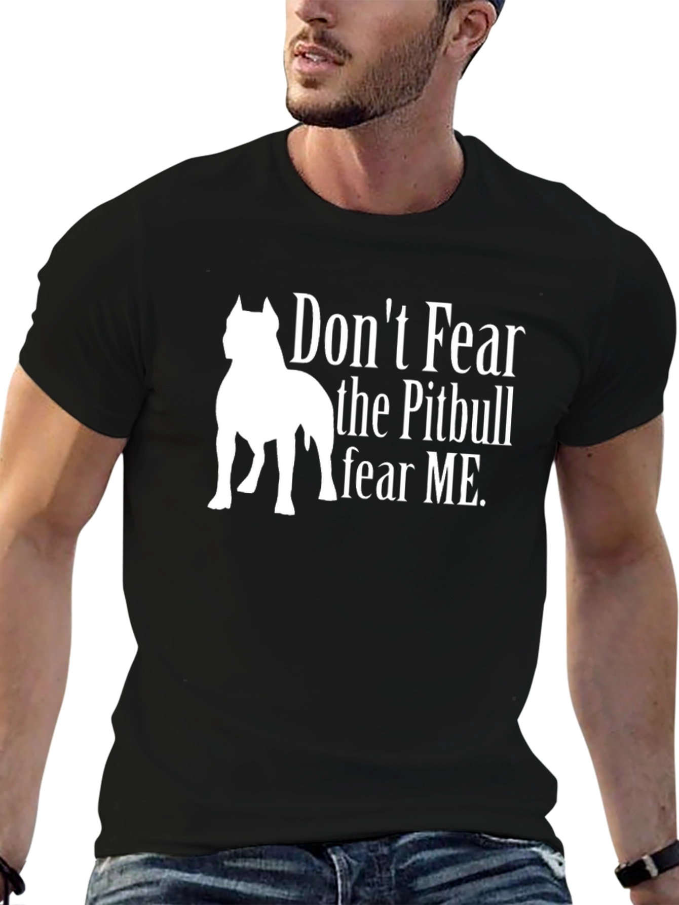 Dont Fear the Pitbull Graphic T-Shirt