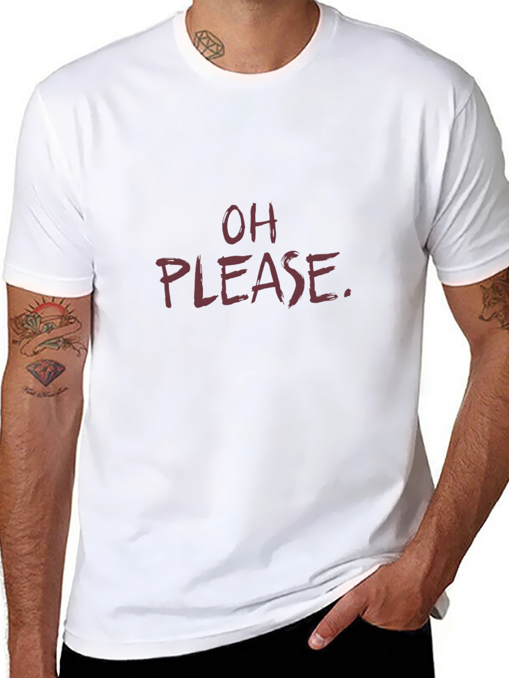 Sarcastic Oh Please Graphic Tee