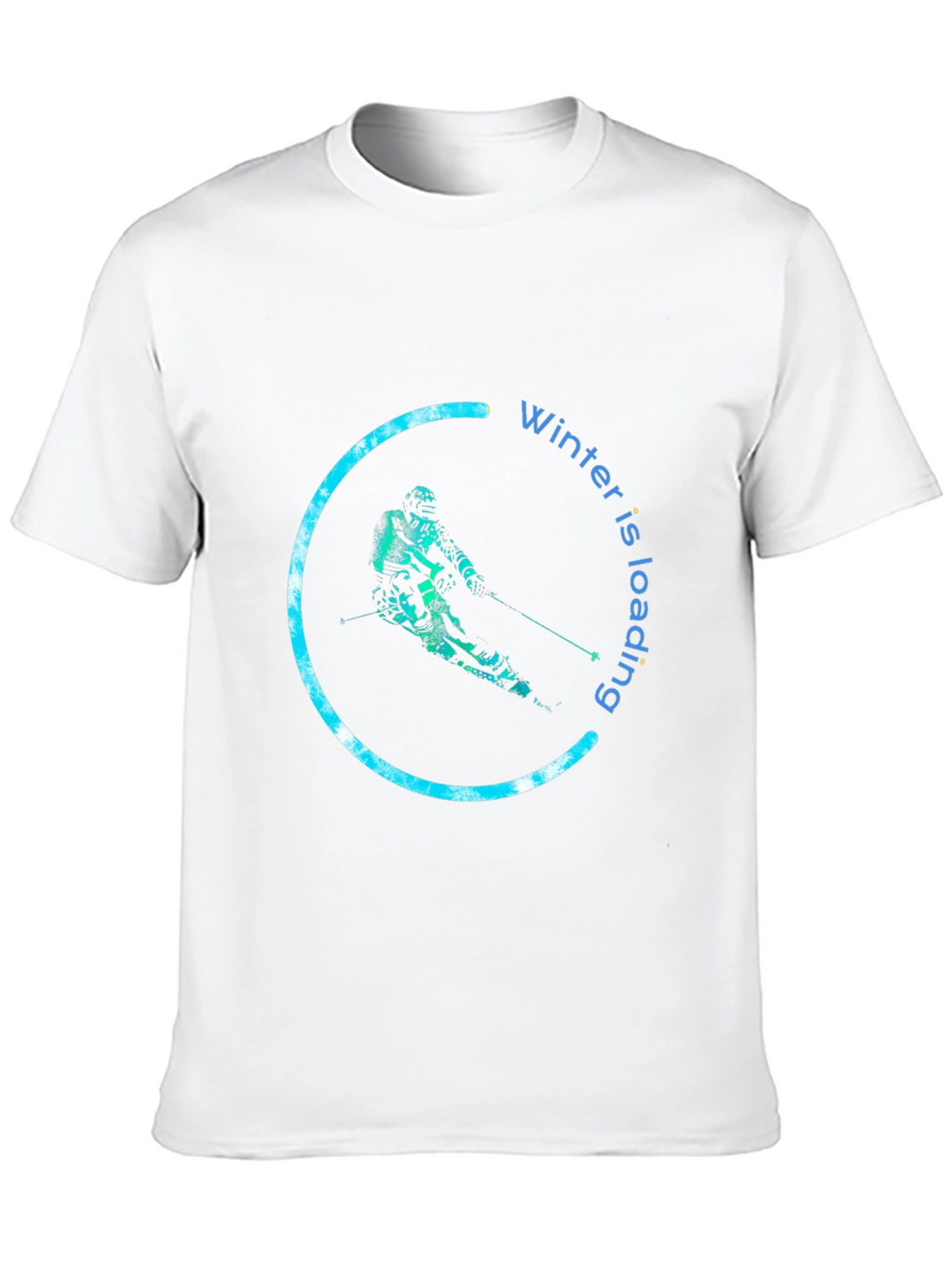 Winter is Loading Skier Graphic T-Shirt