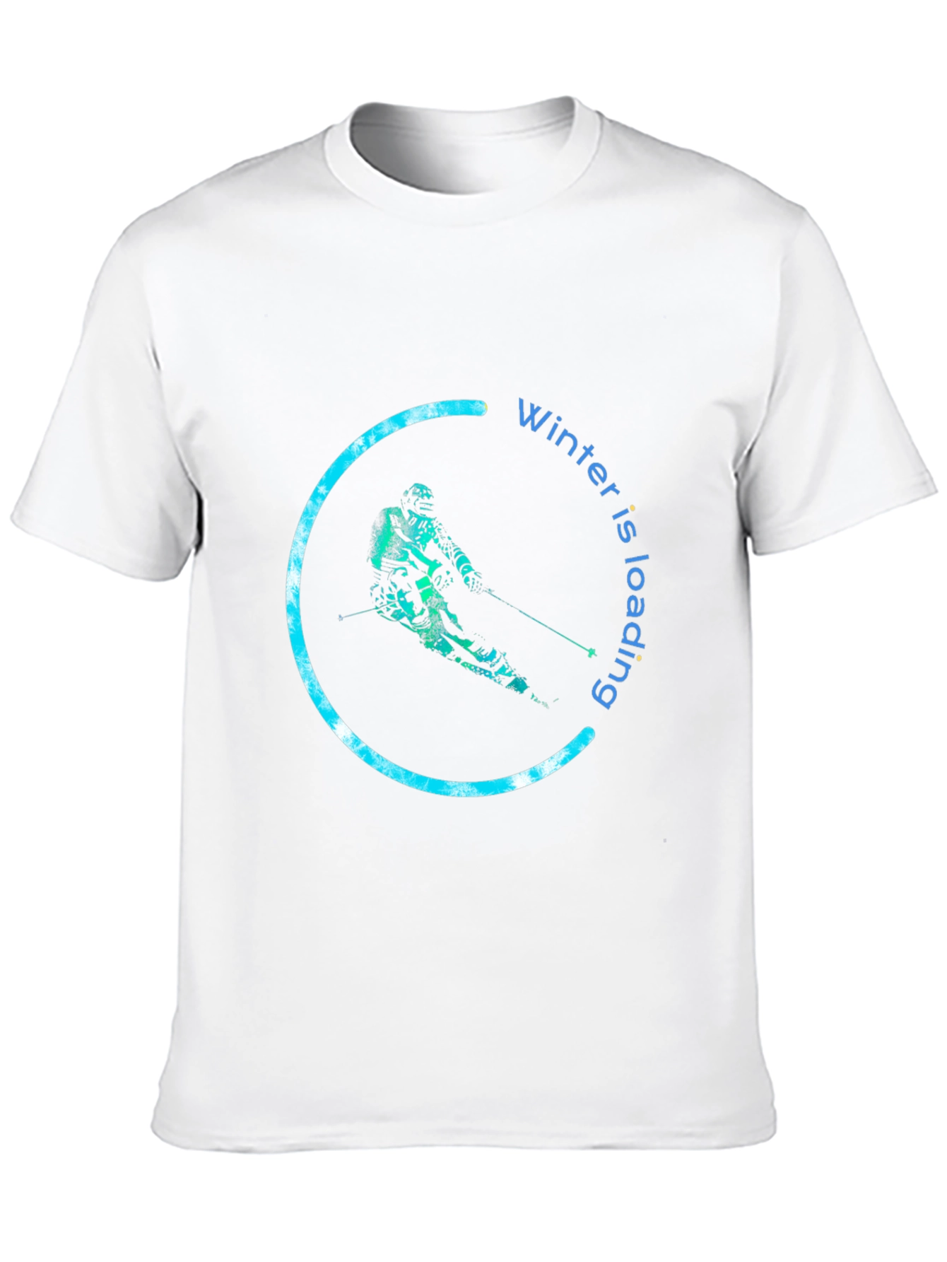 Winter is Loading Skier Graphic T-Shirt