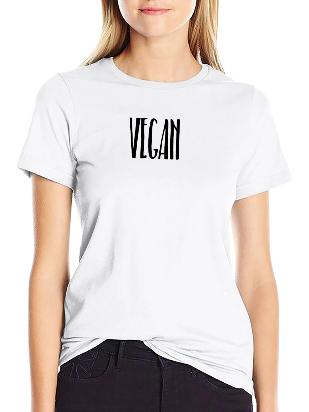 Vegan Black T-Shirt - Stylish & Comfortable