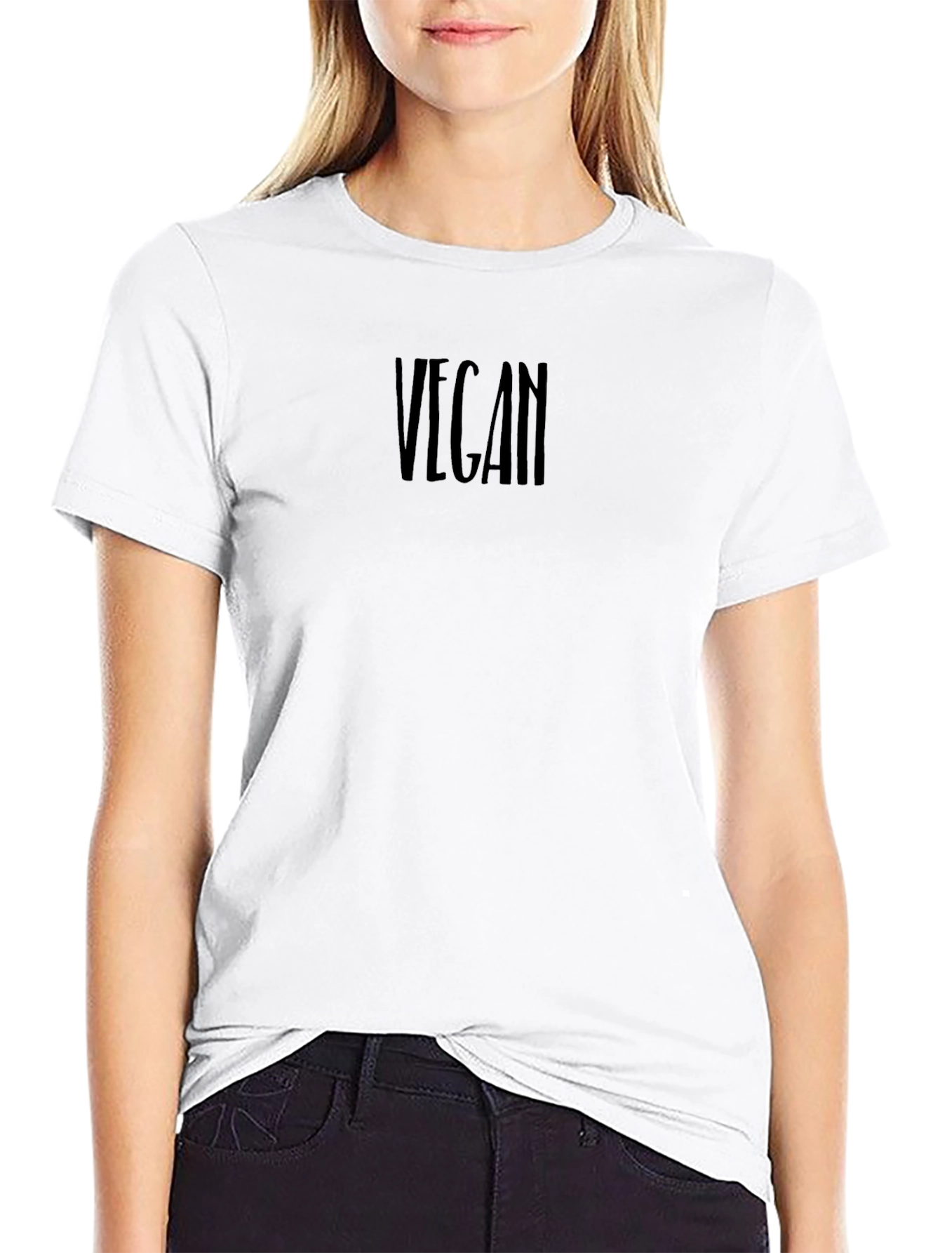 Vegan Black T-Shirt - Stylish & Comfortable
