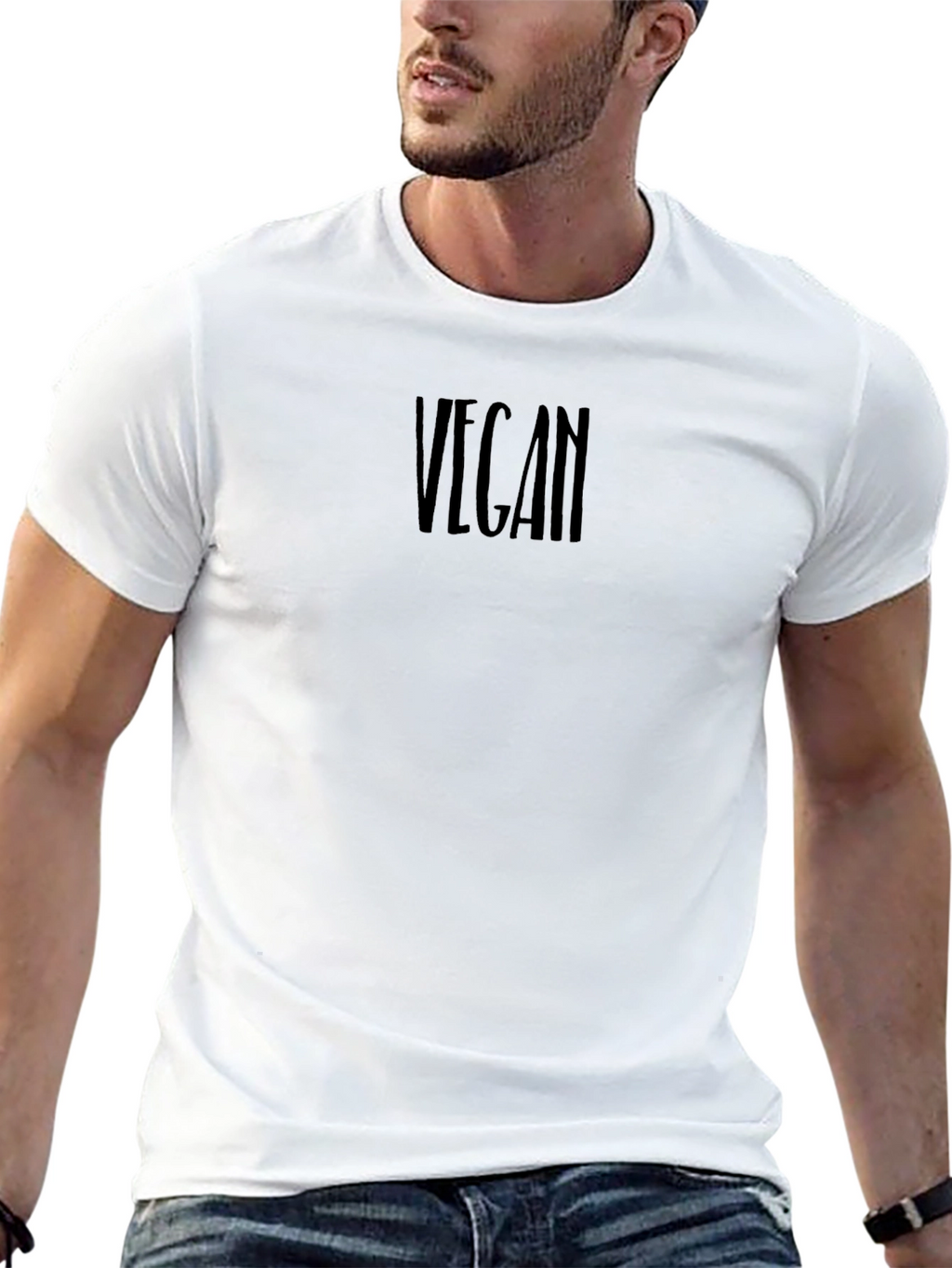 Vegan Black T-Shirt - Stylish & Comfortable