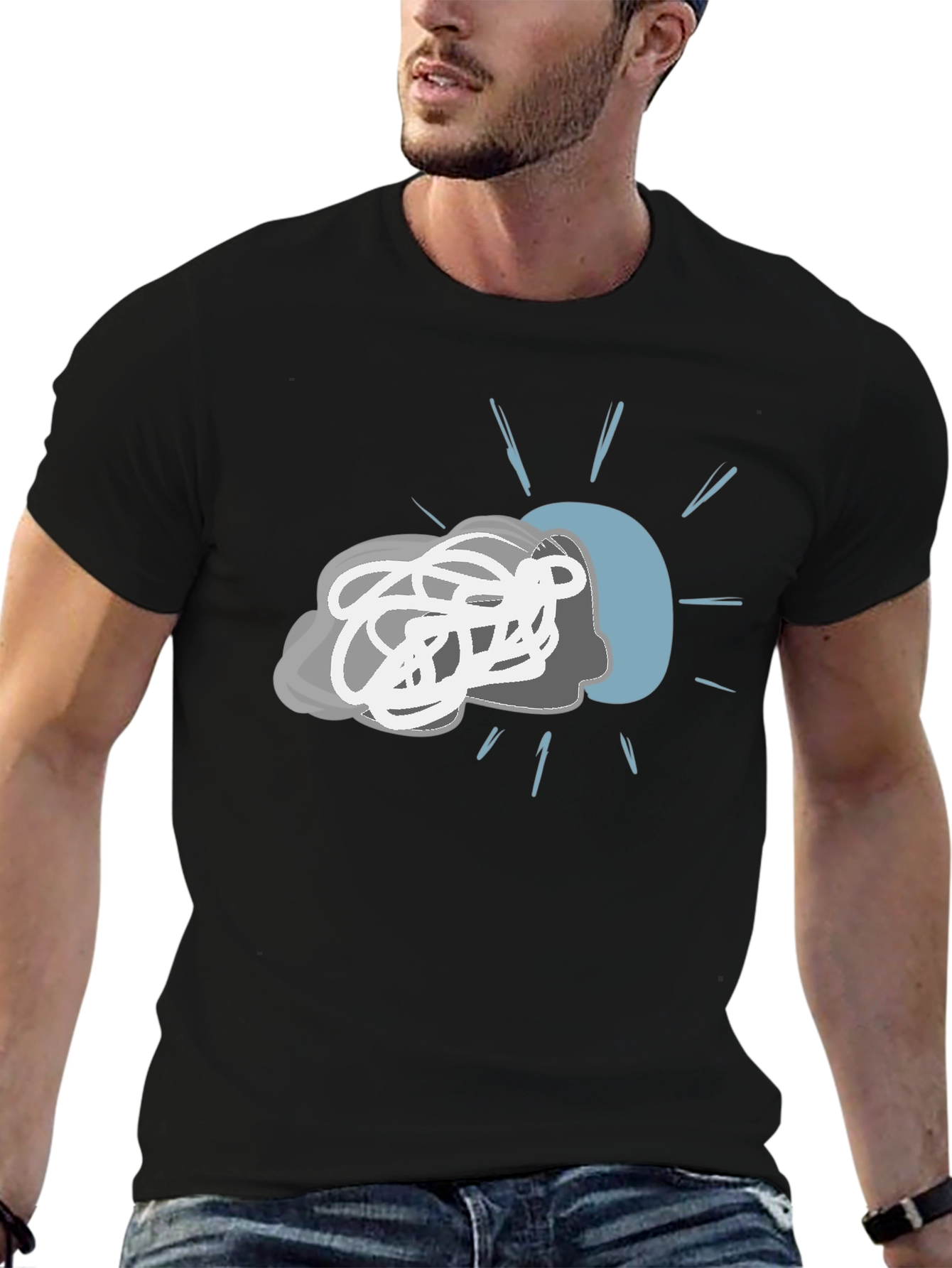 Mind Mess T-Shirt - Chaotic Head Design