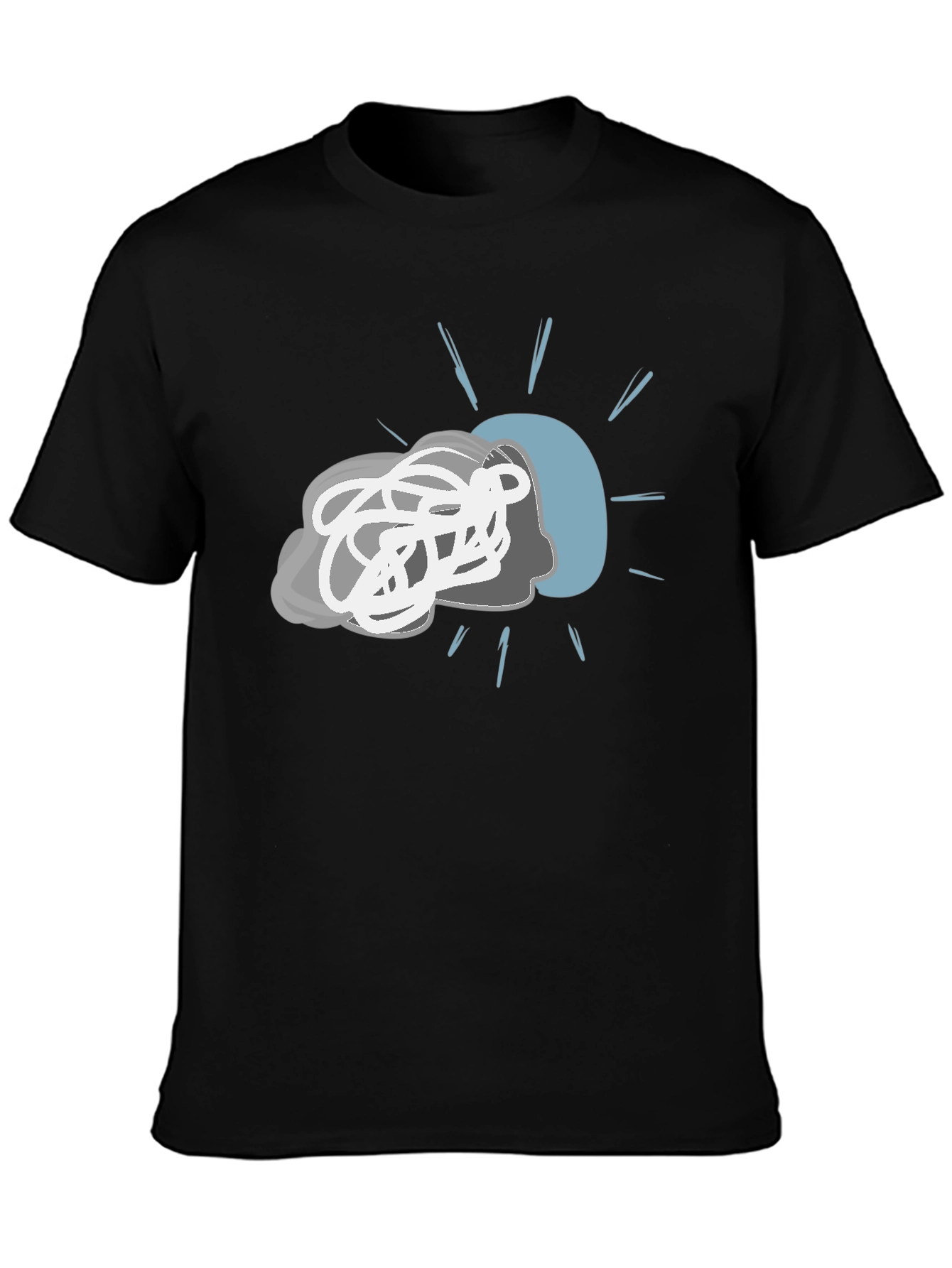 Mind Mess T-Shirt - Chaotic Head Design