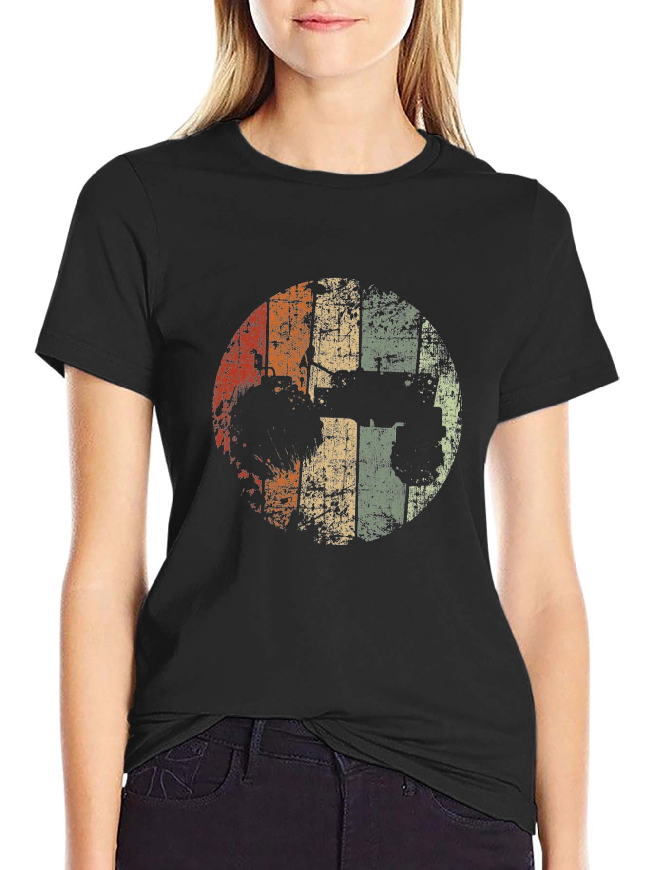 Retro Tractor Graphic Tee - Vintage Style Shirt