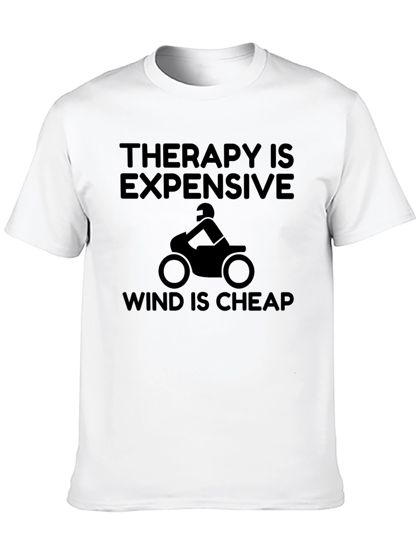 Therapy is Expensive Wind is Cheap Black T-Shirt