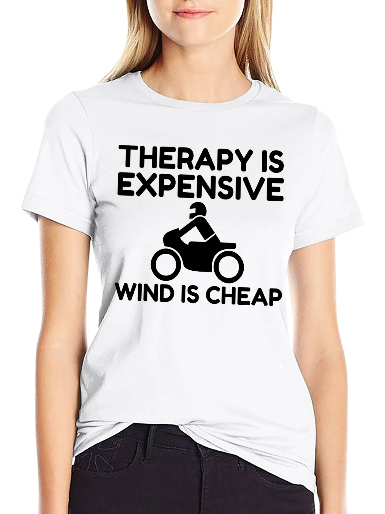 Therapy is Expensive Wind is Cheap Black T-Shirt