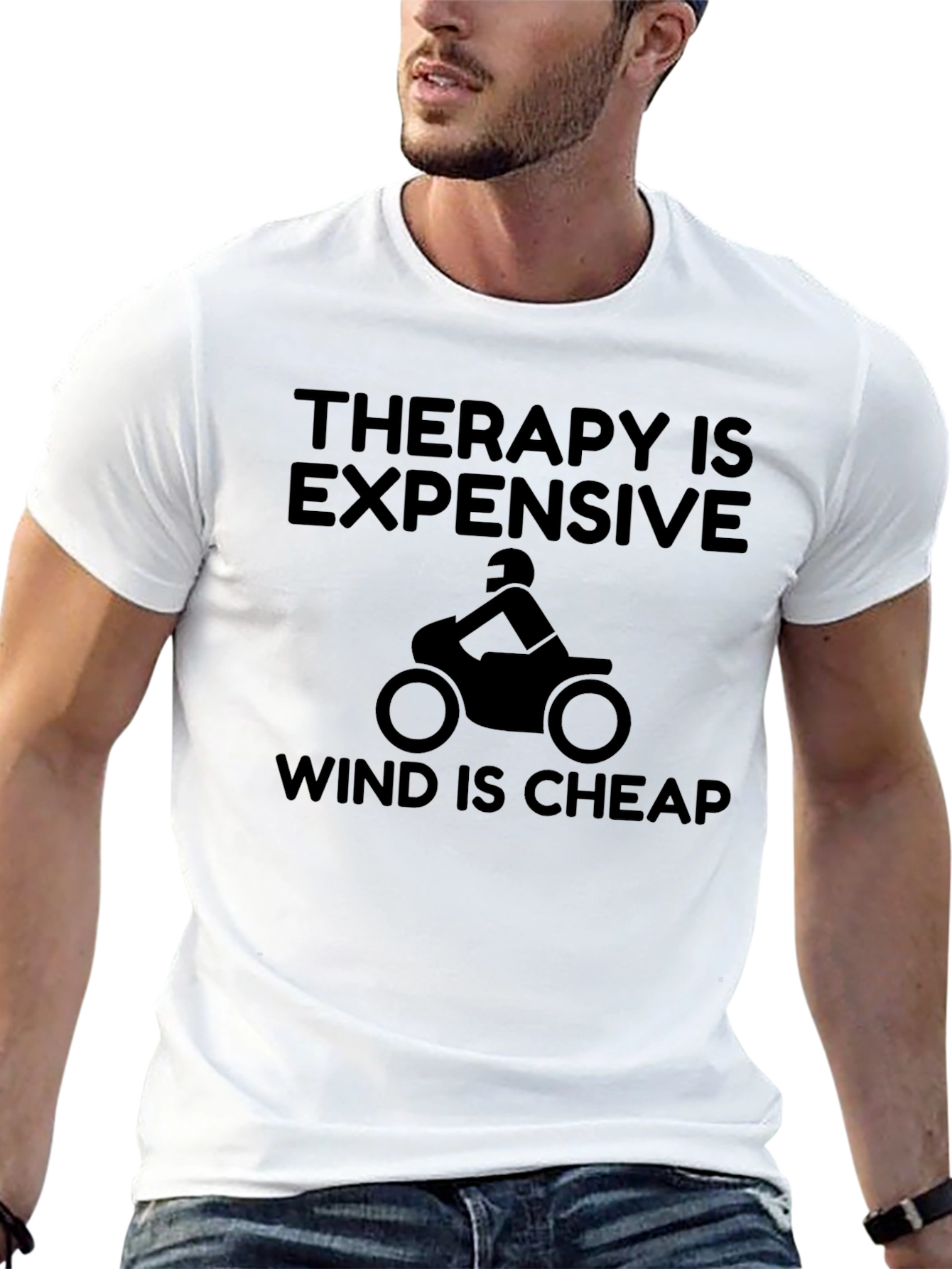 Therapy is Expensive Wind is Cheap Black T-Shirt