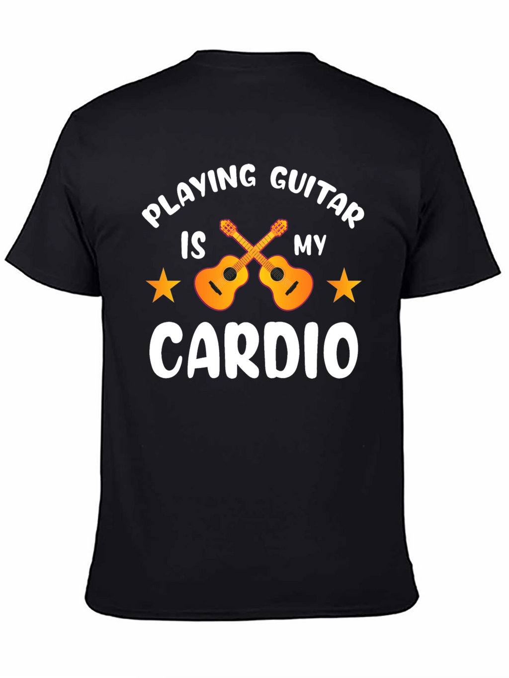 Guitar Cardio T-Shirt: Musicians Workout Tee