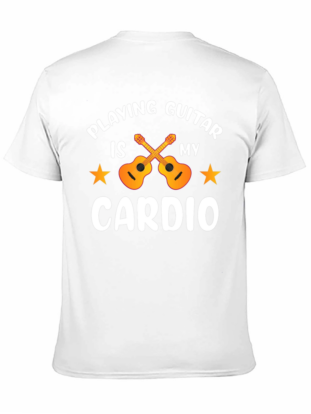 Guitar Cardio T-Shirt: Musicians Workout Tee