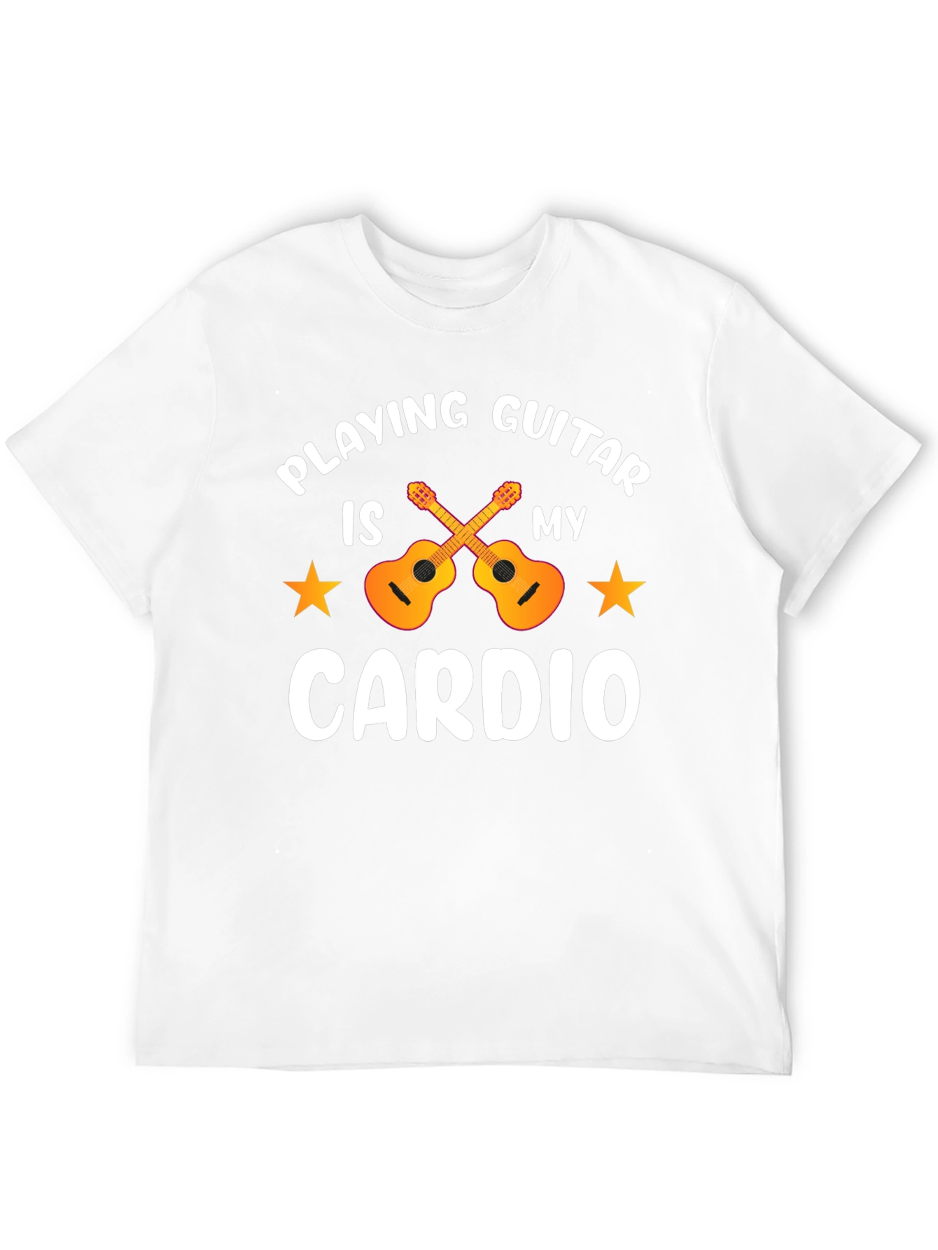 Guitar Cardio T-Shirt: Musicians Workout Tee